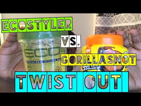 Gorilla Snot VS. Ecostyler Gel TWIST OUT | Type 4 Natural Hair | Nay Lashay