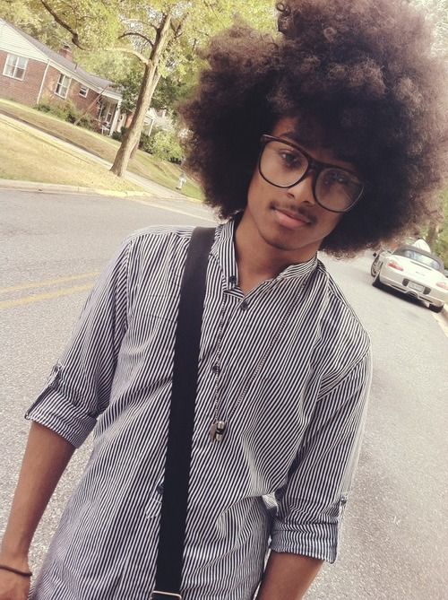 oh yeah, brothas can get in on my natural hair love, too. you go'head boy!…