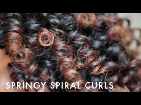 Springy Spiral Curls With Flexi Rods | Natural Hair