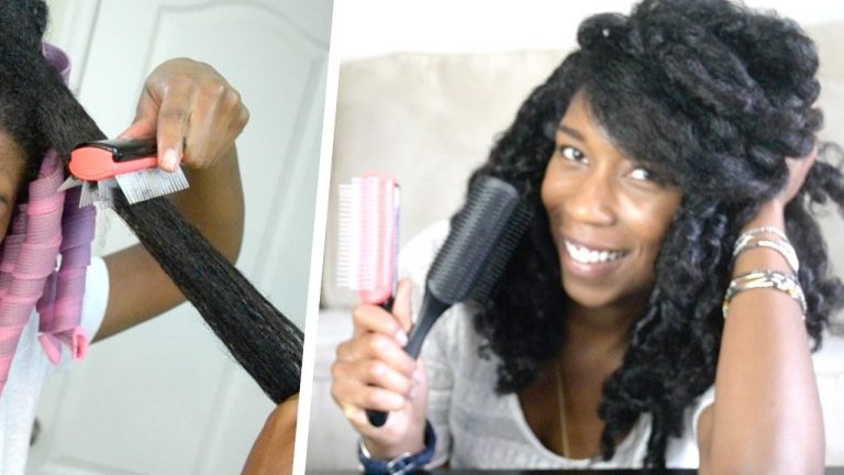 How to Detangle THICK Curly Natural Hair | How to Modify Denman Brush!