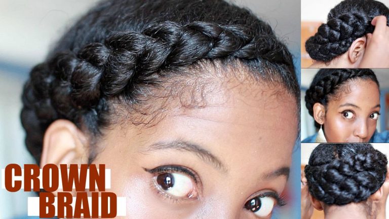 Effortless Crown Braid for Natural Hair | Protective Style