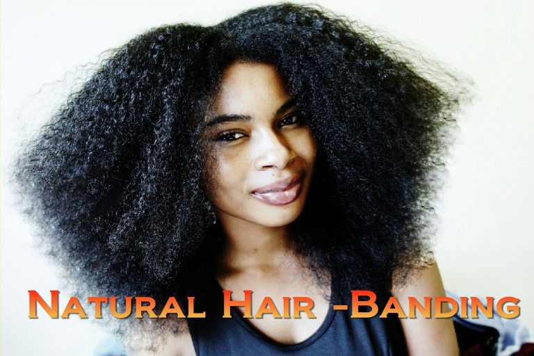 Heatless Afro | Stretching Natural Hair (using Banding)