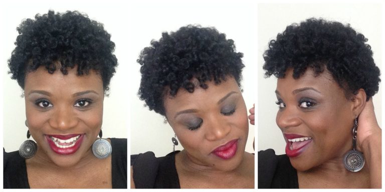 PERM RODS ON SHORT NATURAL HAIR