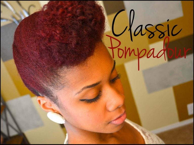 Updo Natural Hair Tutorial: Classic Pompadour