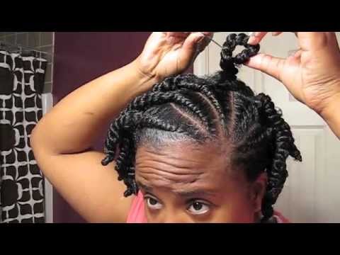 090: Natural Hair Tutorial-Twist it Up & Pin It Down
