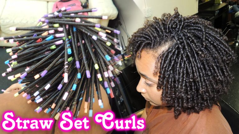 #561 – STRAW SET On NATURAL HAIR Style Demo | TheGriynThumb Salon