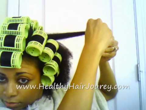 Roller Setting Natural Hair