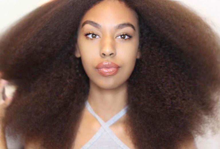 Ultimate Blow Out on Natural Hair with round brush