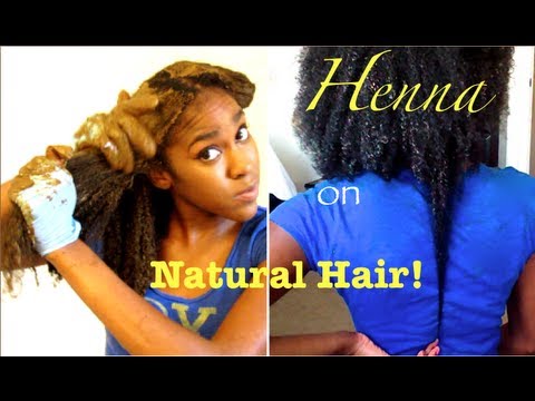 NATURAL HAIR| HENNA on Long Kinky-Curly  Hair !