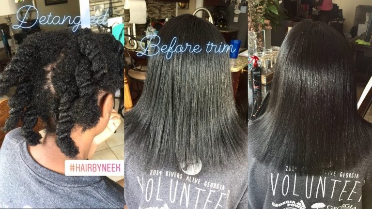 Start to Finish Natural Hair Transformation | Straightening Thick Type 4 Hair