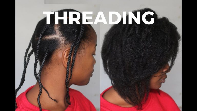 African Threading for Stretching Natural Hair