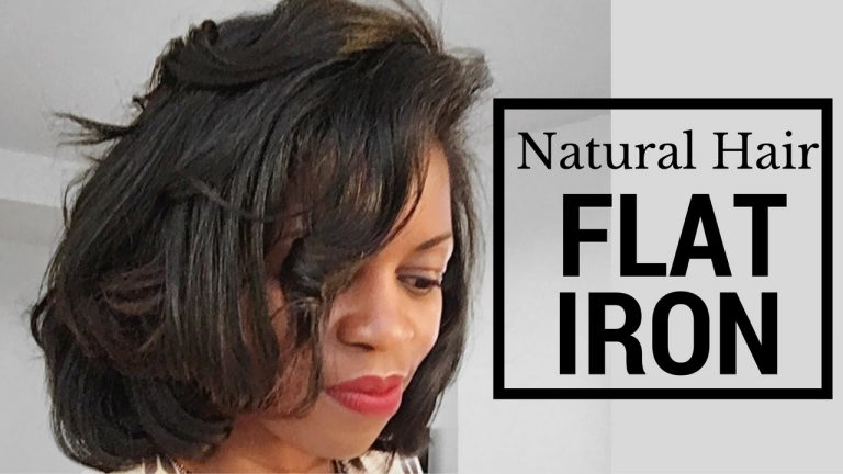 Natural Hair Flat Iron | MissT1806 | 3c/4a Natural Hair