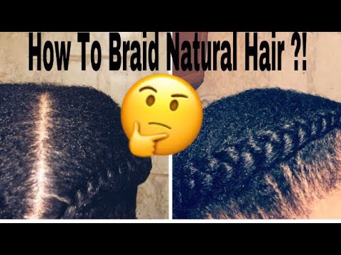 HOW TO DO TWO BRAIDS (NATURAL 4C HAIR)