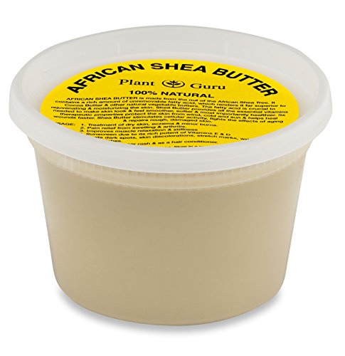 Raw African Shea Butter 16 oz Unrefined Grade A 100% Pure Natural Ivory/White From Ghana DIY Crafts, Body, Lotion, Cream, lip Balm, Soap Making, Eczema, Psoriasis And Aid Stretch Marks