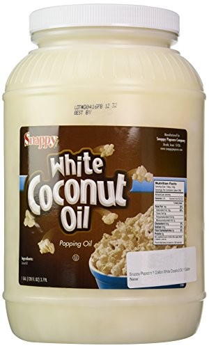Snappy Popcorn 1 Gallon White Coconut Oil, 1 Gallon