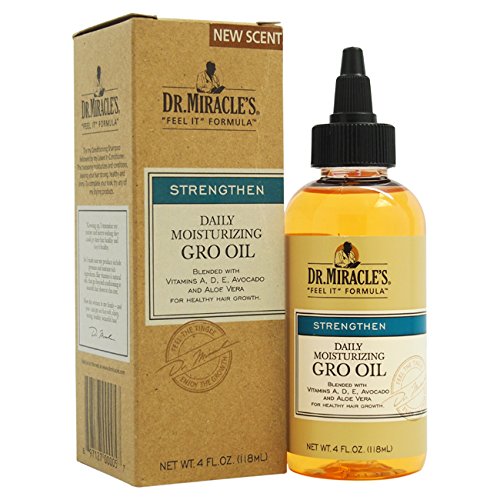 Dr. Miracle’s Feel It Formula, Strengthen Daily Moisturizing Gro Oil, 4 Ounce
