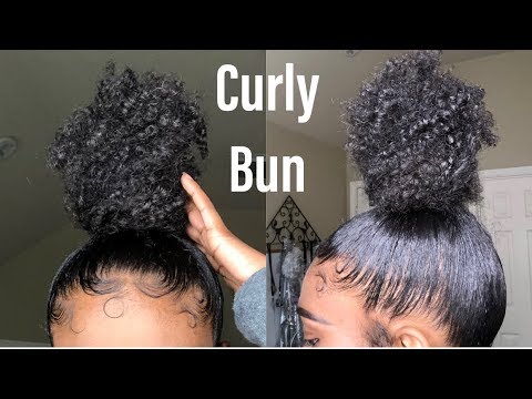 Curly Sleek High Bun | Natural Hair
