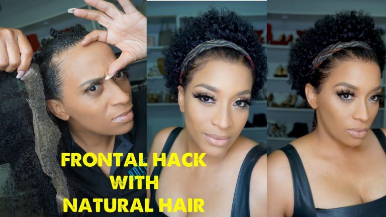 FRONTAL HACK USING MY NATURAL HAIR #BOLDHOLD reloaded removed music