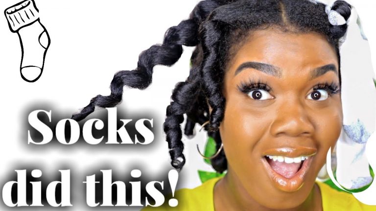 I tried sock curls on my natural hair! how to achieve heatless curls