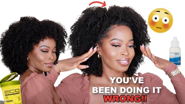 YOU’VE BEEN DOING IT WRONG!!?No Lace, No Glue, No Gel Natural Hair Wig | MsnaturallyMary