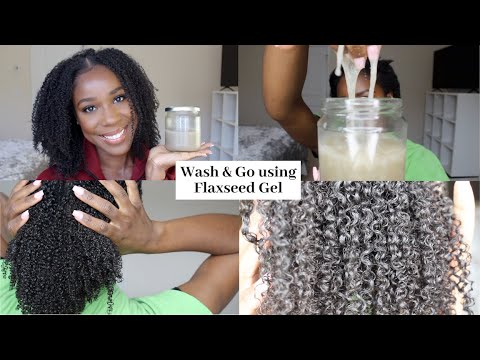 WASH AND GO with DIY FLAXSEED GEL | Natural Hair | TheLifestyleLuxe