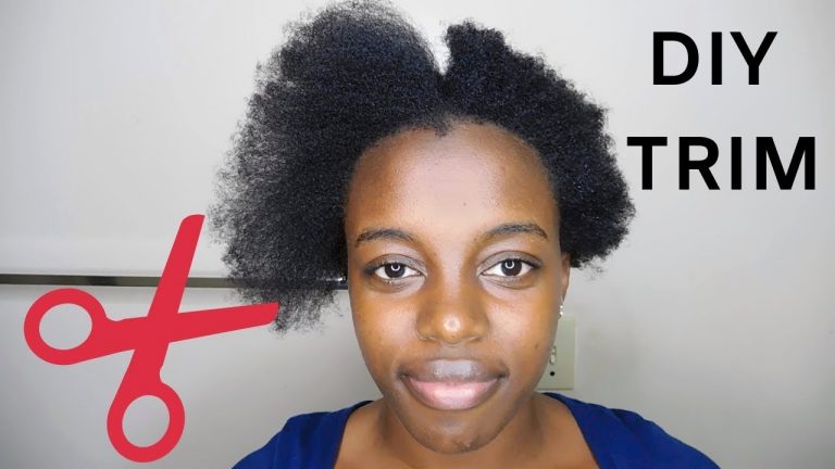 How To Trim Short 4C Natural Hair At Home