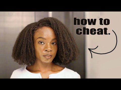 How to Fake Long Natural Hair| Most Natural, Most Undetectable U-Part Wig for 4c Hair