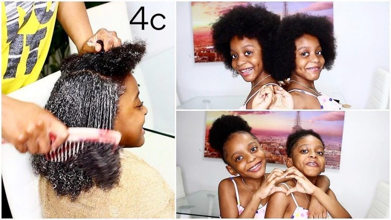 HAIR MASK : HOW TO SOFTEN NATURAL HAIR FOR KIDS OR ADULTS – TWINS NATURAL HAIR ROUTINE | OMABELLETV