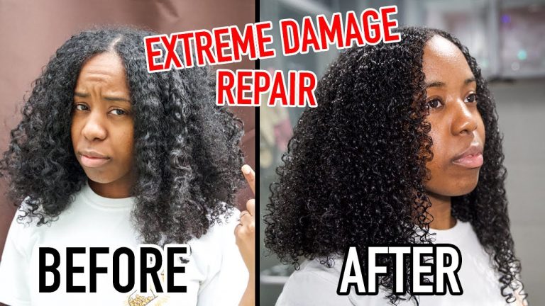 HOW TO REPAIR EXTREMELY DAMAGED NATURAL HAIR IN 10 MINUTES | ALL HAIR TYPES
