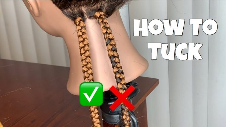 How To Tuck | Hide Natural Hair Color In Braid