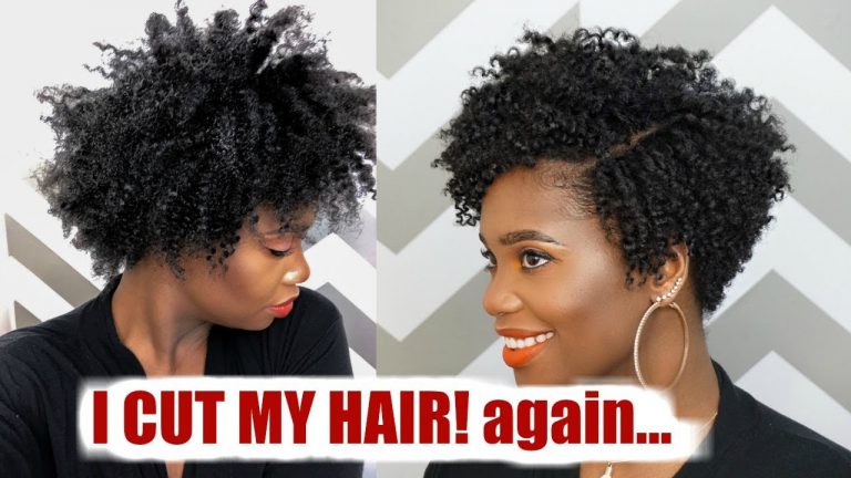 How to cut ✂️ Natural Hair into a Tapered Cut #HairCutBae | MissKenK