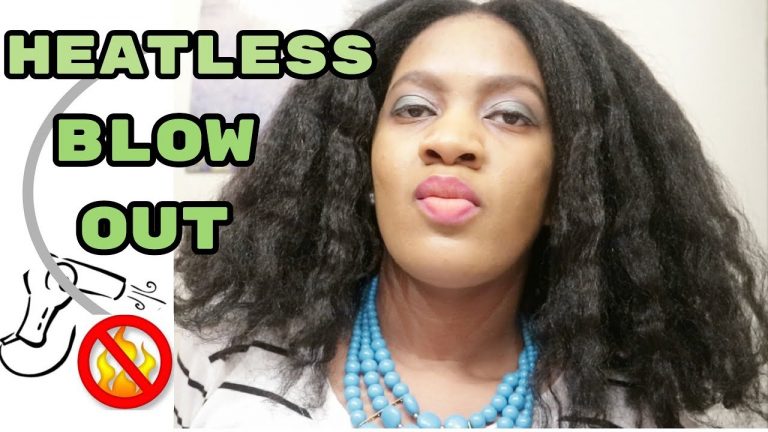Heatless Natural Hair Blow Out  – Using The Banding Method