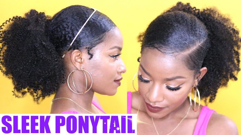 How to | Sleek Low Ponytail on Natural Hair