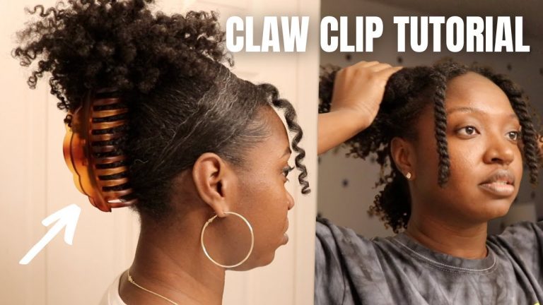 Claw Clip Tutorial on Type 4 Hair | Natural Hair