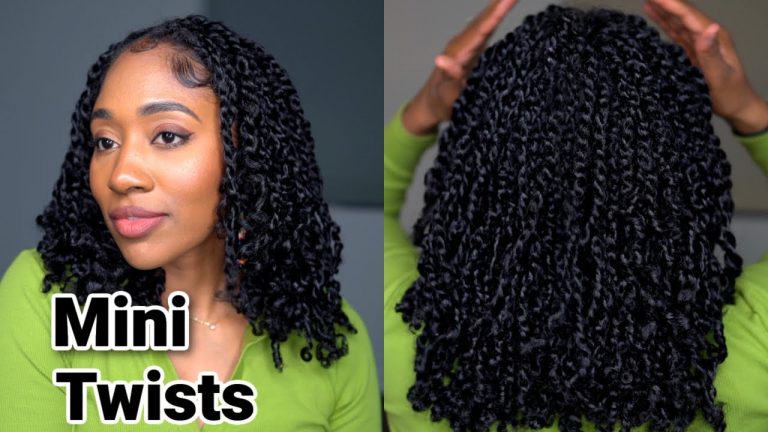 Mini Twist Tutorial! (Protective Style –NO Added hair)| Natural Hair + Low Tension Curly Hairstyles