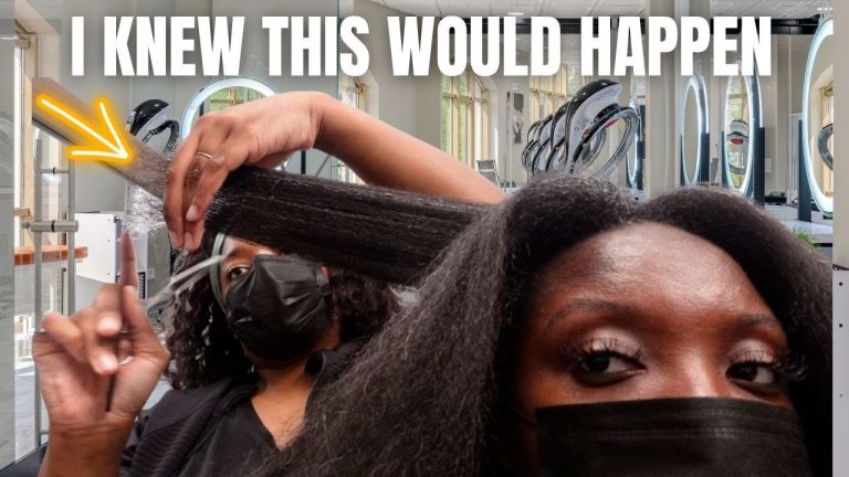 Salon Visit Natural Hair | Steam Treat + “Trim” | I Should've Known