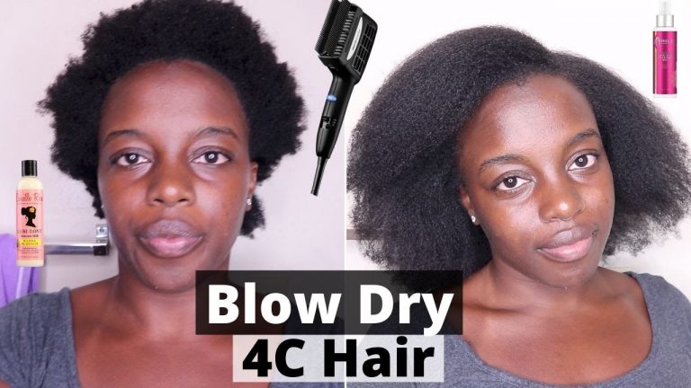 Blow-Drying My 4C Natural Hair