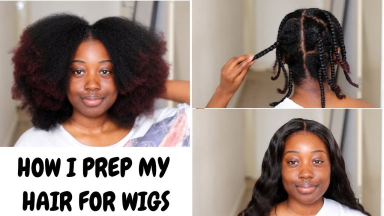 How I Prep My Natural Hair For Wigs | Wash, Condition, Braid | Super Easy! No Cornrows Needed