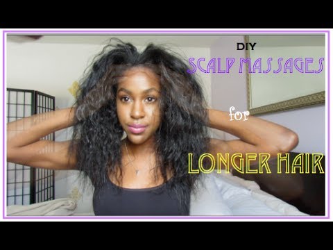 NATURAL HAIR| How to Grow LONG Hair: Scalp Massage w| Camellia Oil