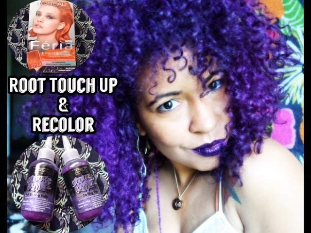 Natural Hair| Touching up my Roots and Reapplying Color