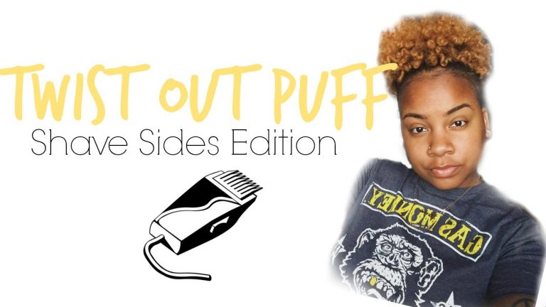 Twist Out Puff w. Shaved Sides | Natural Hair Tutorial