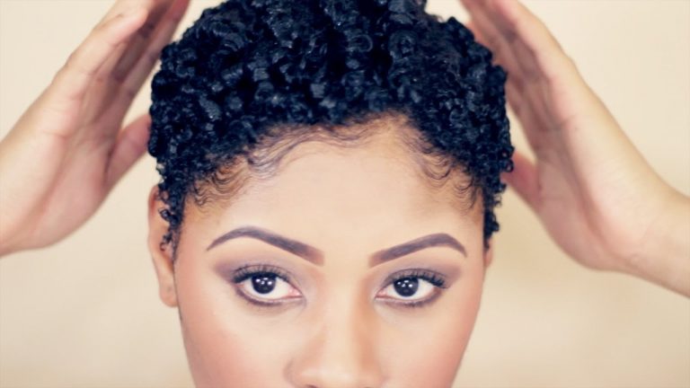 Defined Curls TWA Pixie Hairstyle on Natural Hair
