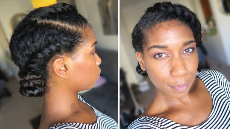 Twisted Knot Protective Style Natural Hair | Winter + Summer Workout Hairstyle – Naptural85