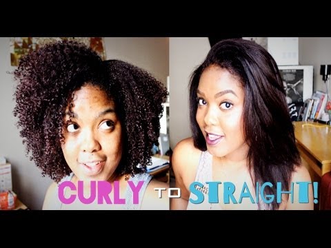 Natural Hair | Straightening Tutorial!!