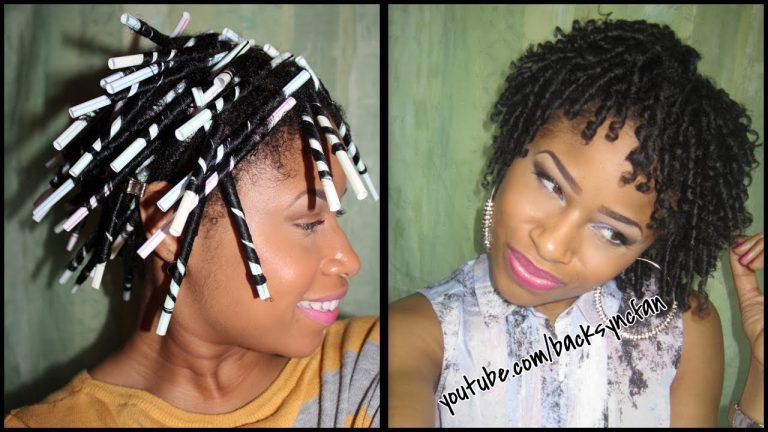 STRAW SET on NATURAL HAIR | Defined, Bouncy Curls!