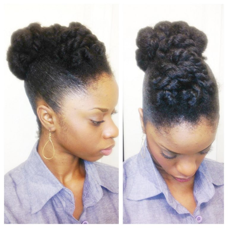Twisted Updo – Natural Hair