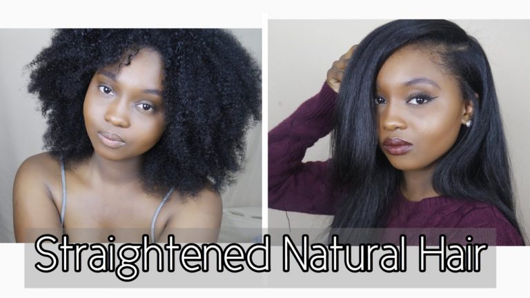 How I Straighten My Thick Natural Hair | 3 Years Natural!