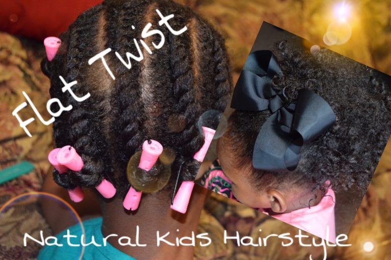 Natural Hair Styles For Little Girls |Flat Twist & 3 Styles|  ft. My Daughter