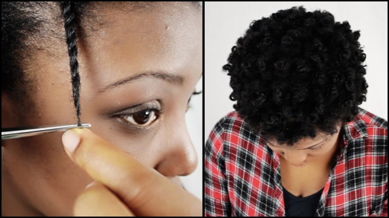 How To Trim Natural Hair Split Ends YOURSELF!