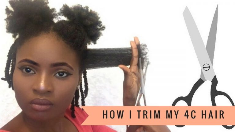 Trimming My 4C Natural Hair | Feyisetan Idowu